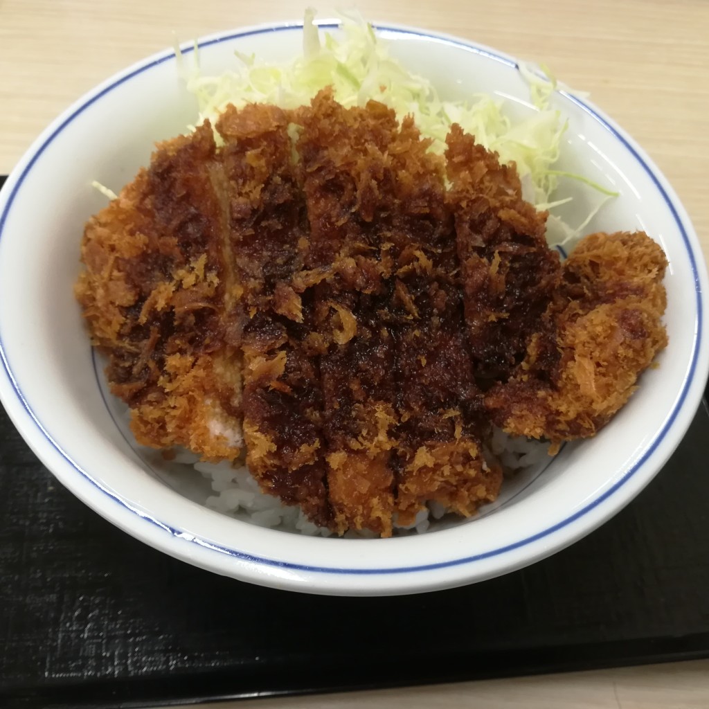 ユーザーが投稿したソースカツ丼(梅)の写真 - 実際訪問したユーザーが直接撮影して投稿した彌富通とんかつかつや 名古屋弥富通店の写真