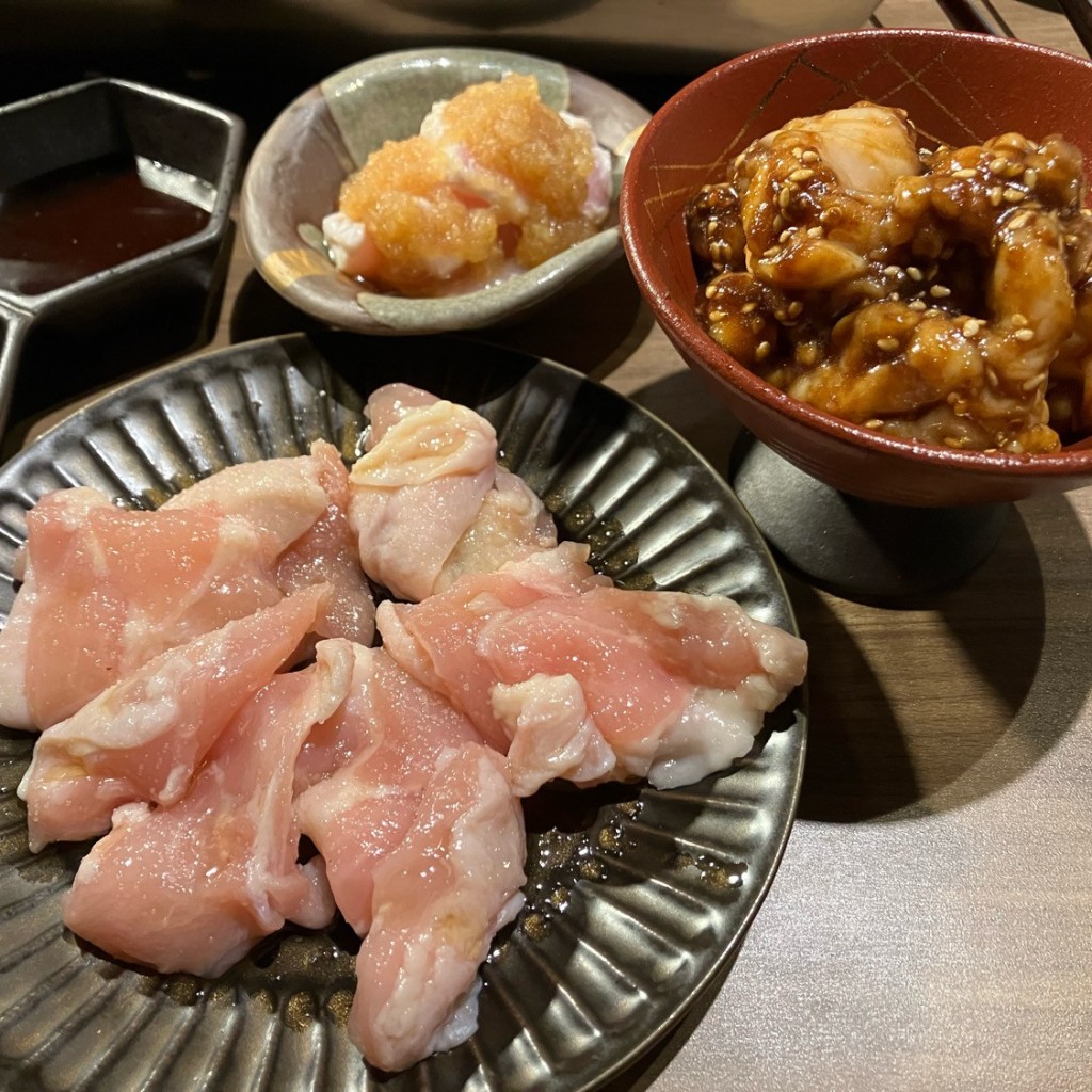 実際訪問したユーザーが直接撮影して投稿した住田町韓国料理鳥焼肉とナムル エースのトリコの写真