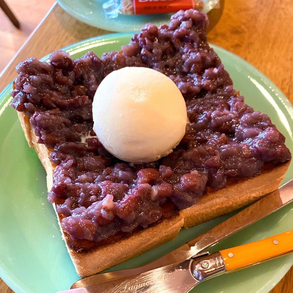ユーザーが投稿した小倉トーストの写真 - 実際訪問したユーザーが直接撮影して投稿した池場カフェモユルリ珈琲店の写真