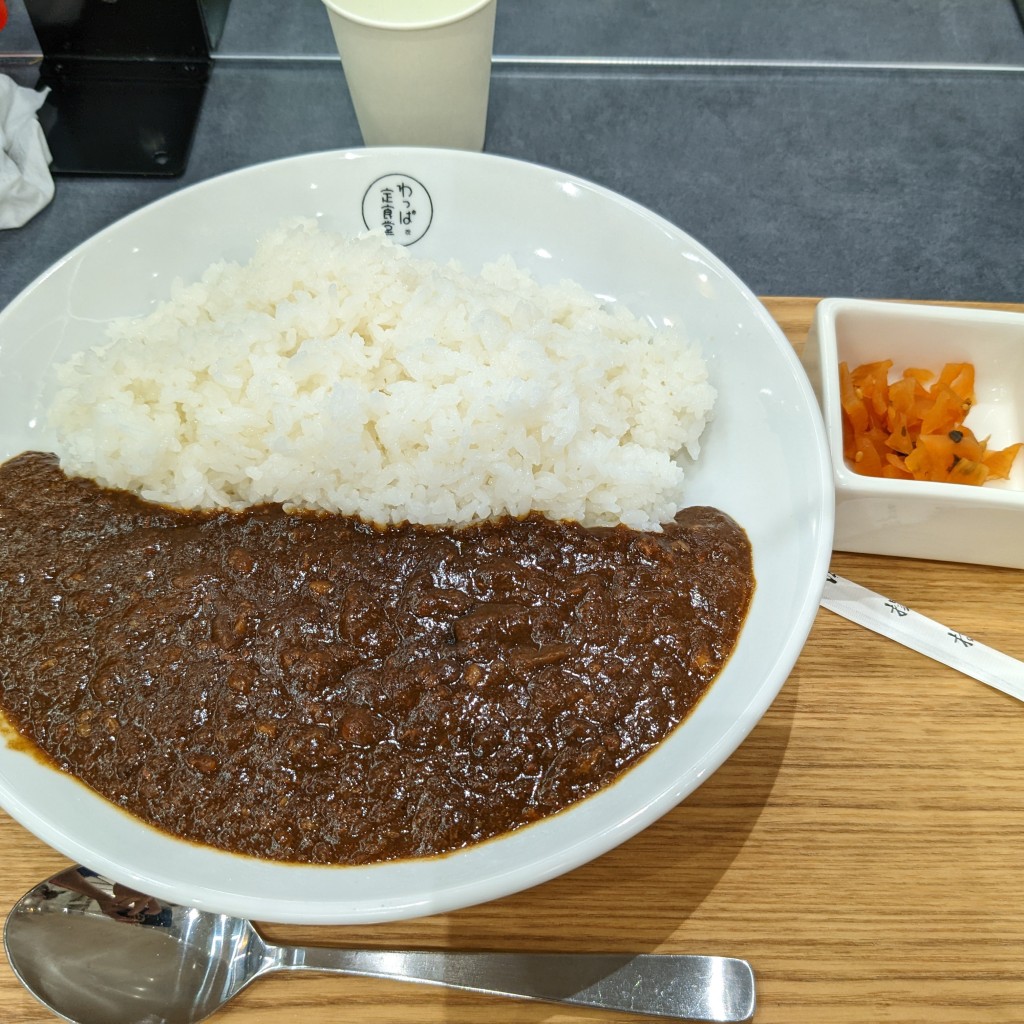 ユーザーが投稿した田中田特製カレーの写真 - 実際訪問したユーザーが直接撮影して投稿した那珂定食屋わっぱ定食堂 ららぽーと福岡店の写真