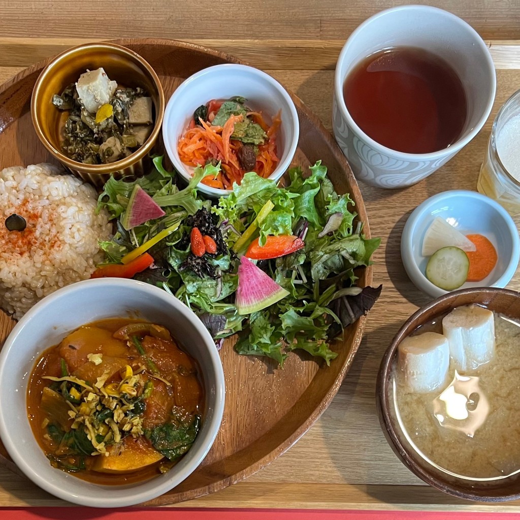 ユーザーが投稿したココロとカラダにやさしくランチの写真 - 実際訪問したユーザーが直接撮影して投稿した嵐山西一川町カフェmusubi cafeの写真