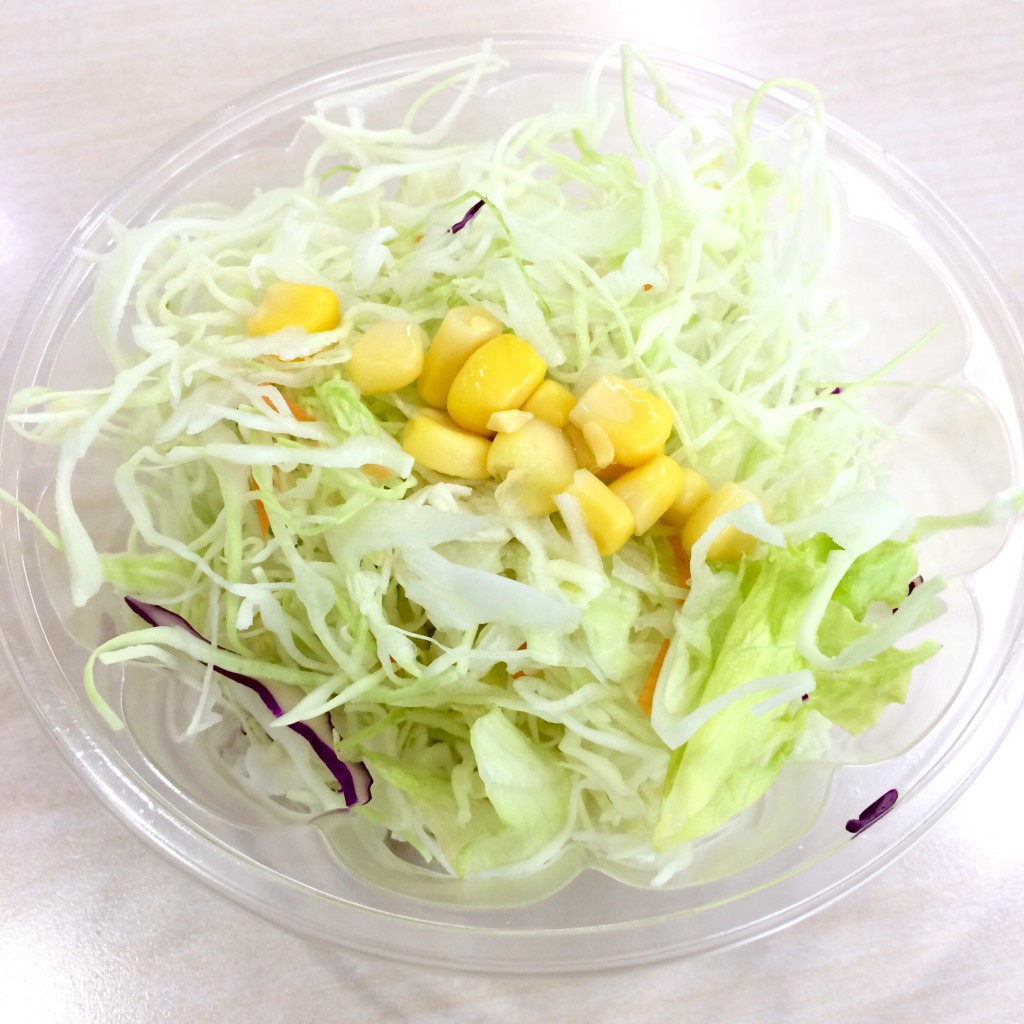 ユーザーが投稿した生野菜サラダの写真 - 実際訪問したユーザーが直接撮影して投稿した新橋牛丼松屋 新橋3丁目店の写真