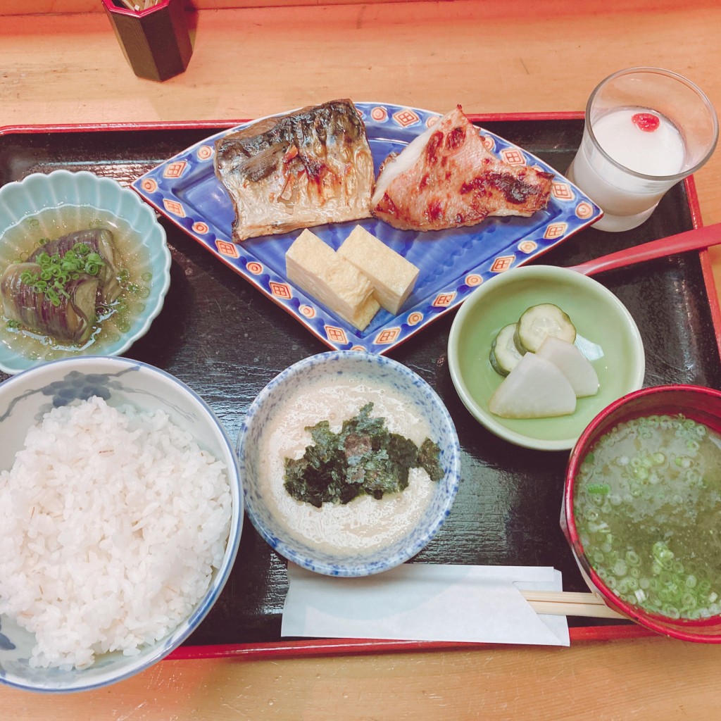 ユーザーが投稿した麦ご飯と焼き魚の写真 - 実際訪問したユーザーが直接撮影して投稿した銀座懐石料理 / 割烹銀座 熊さわの写真