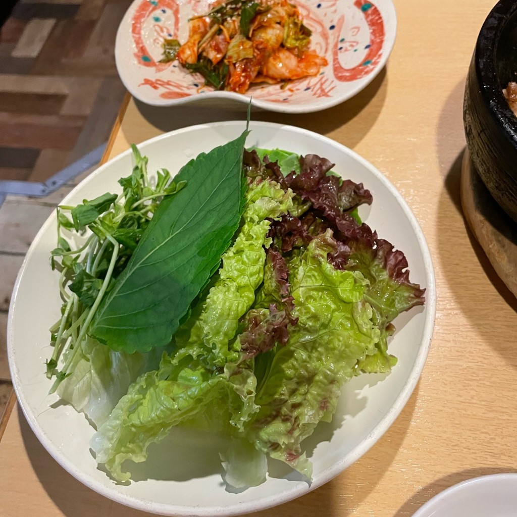 ユーザーが投稿したサムギョプサルセットの写真 - 実際訪問したユーザーが直接撮影して投稿した立売堀韓国料理ケンちゃん食堂の写真