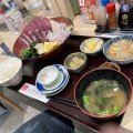 鰹の刺身&タタキ定食 - 実際訪問したユーザーが直接撮影して投稿した葛島定食屋市場レストラン 西村商店の写真のメニュー情報