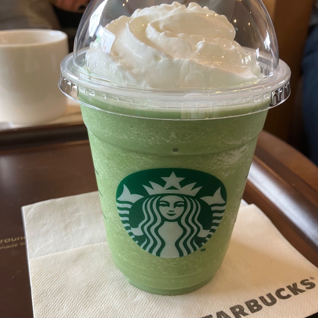 ユーザーが投稿した抹茶クリームフラペチーノの写真 - 実際訪問したユーザーが直接撮影して投稿した平泉カフェスターバックスコーヒー 神栖店の写真