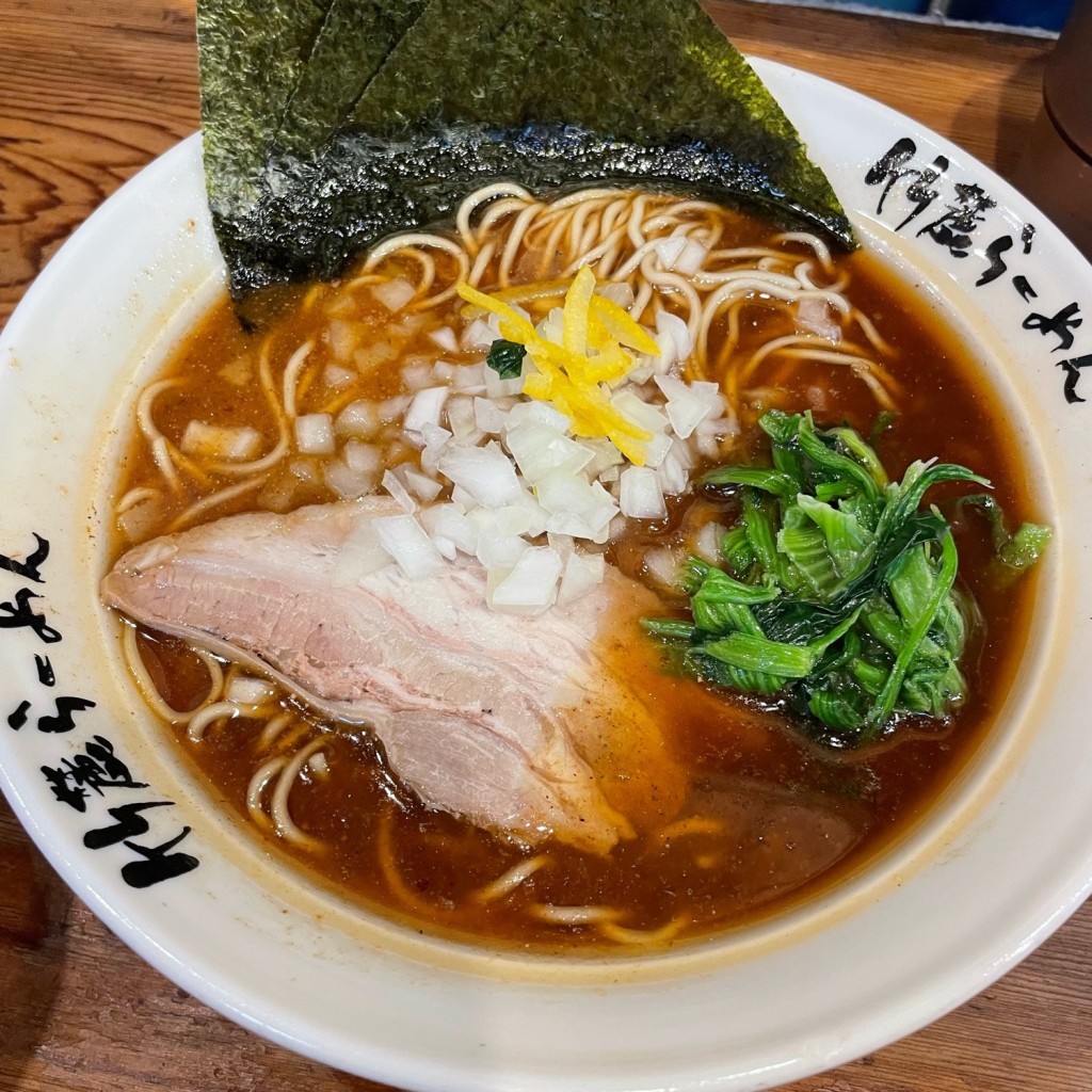 ユーザーが投稿した焦がし煮干し醤油ラーメンの写真 - 実際訪問したユーザーが直接撮影して投稿した中野ラーメン専門店竹麓らーめん 中野店の写真