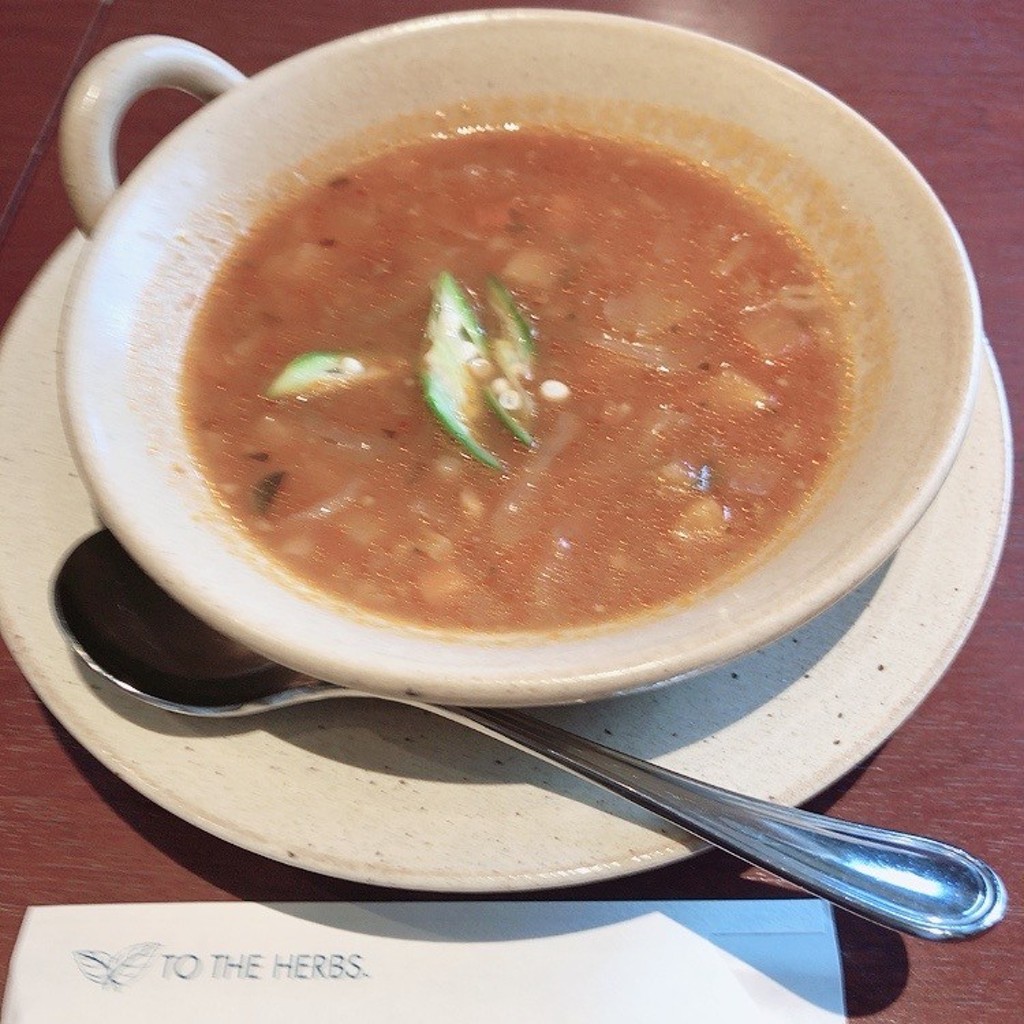 ユーザーが投稿したスープの写真 - 実際訪問したユーザーが直接撮影して投稿した高麗町イタリアンTO THE HERBS 鹿児島店の写真