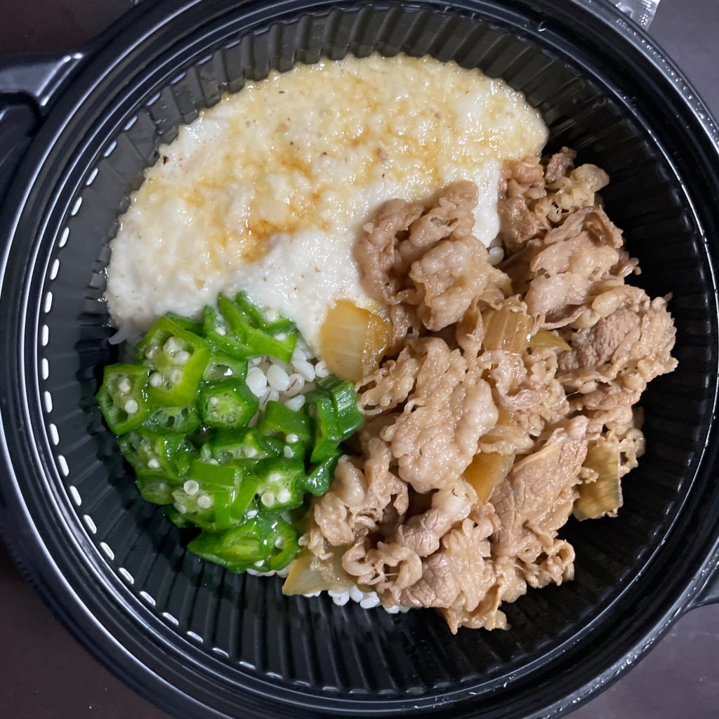 ユーザーが投稿した牛麦とろ丼 並盛の写真 - 実際訪問したユーザーが直接撮影して投稿した大安寺南町牛丼吉野家 岡山大安寺店の写真