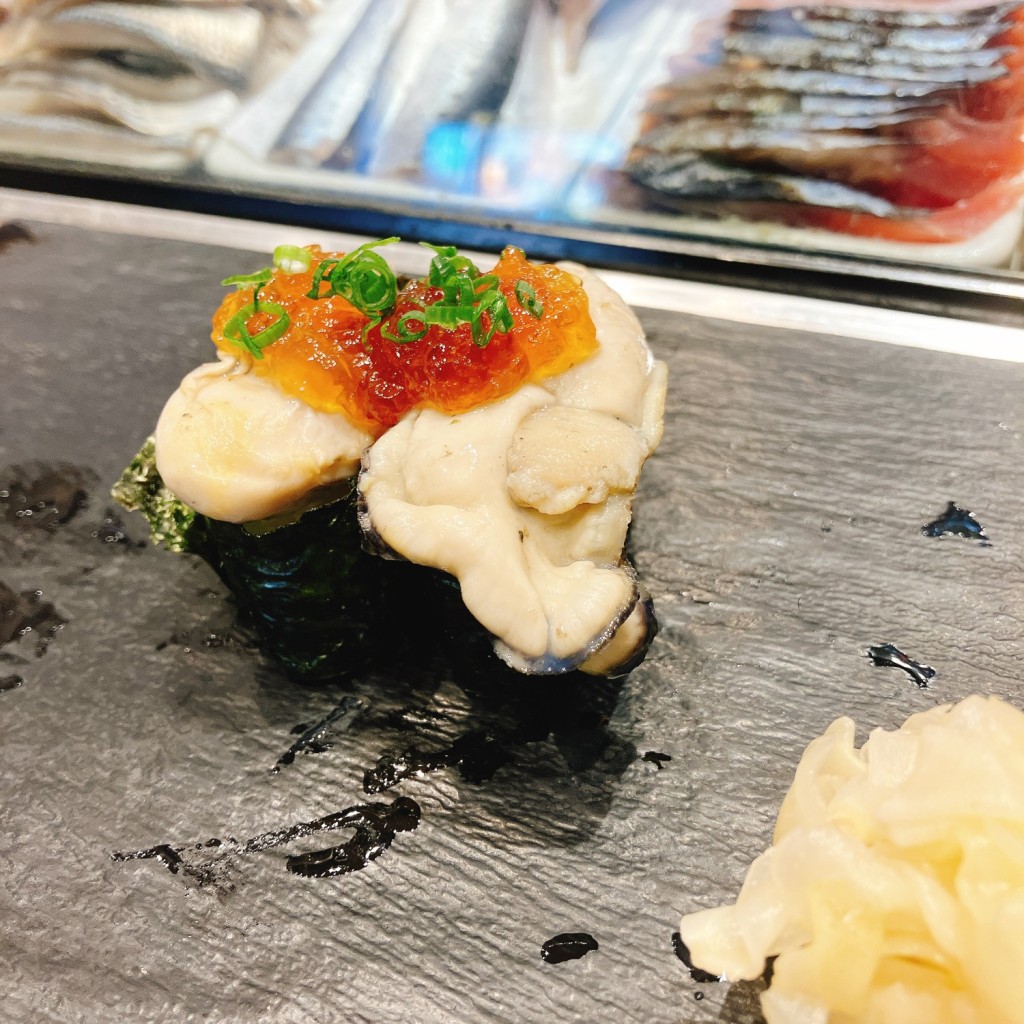 ユーザーが投稿した蒸しかき2貫の写真 - 実際訪問したユーザーが直接撮影して投稿した銀座寿司魚がし日本一 有楽町店の写真
