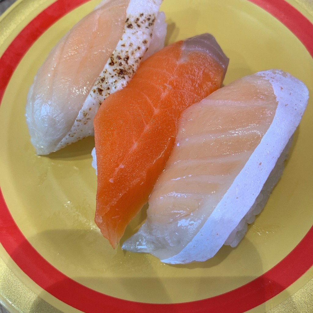 ユーザーが投稿した165円寿司皿の写真 - 実際訪問したユーザーが直接撮影して投稿した回転寿司かっぱ寿司 草加店の写真