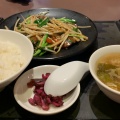 レバニラ炒め定食 - 実際訪問したユーザーが直接撮影して投稿した前川中華料理上海菜館 西前川店の写真のメニュー情報