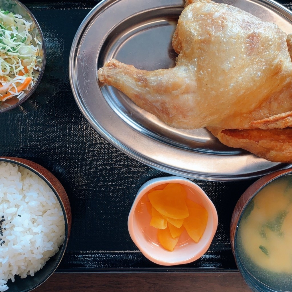 ユーザーが投稿した若鶏定食の写真 - 実際訪問したユーザーが直接撮影して投稿した黒川町定食屋なると屋余市黒川店の写真