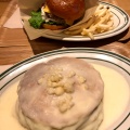 マカダミアナッツパンケーキ - 実際訪問したユーザーが直接撮影して投稿した城崎町湯島ハンバーガーキノサキ バーガーの写真のメニュー情報