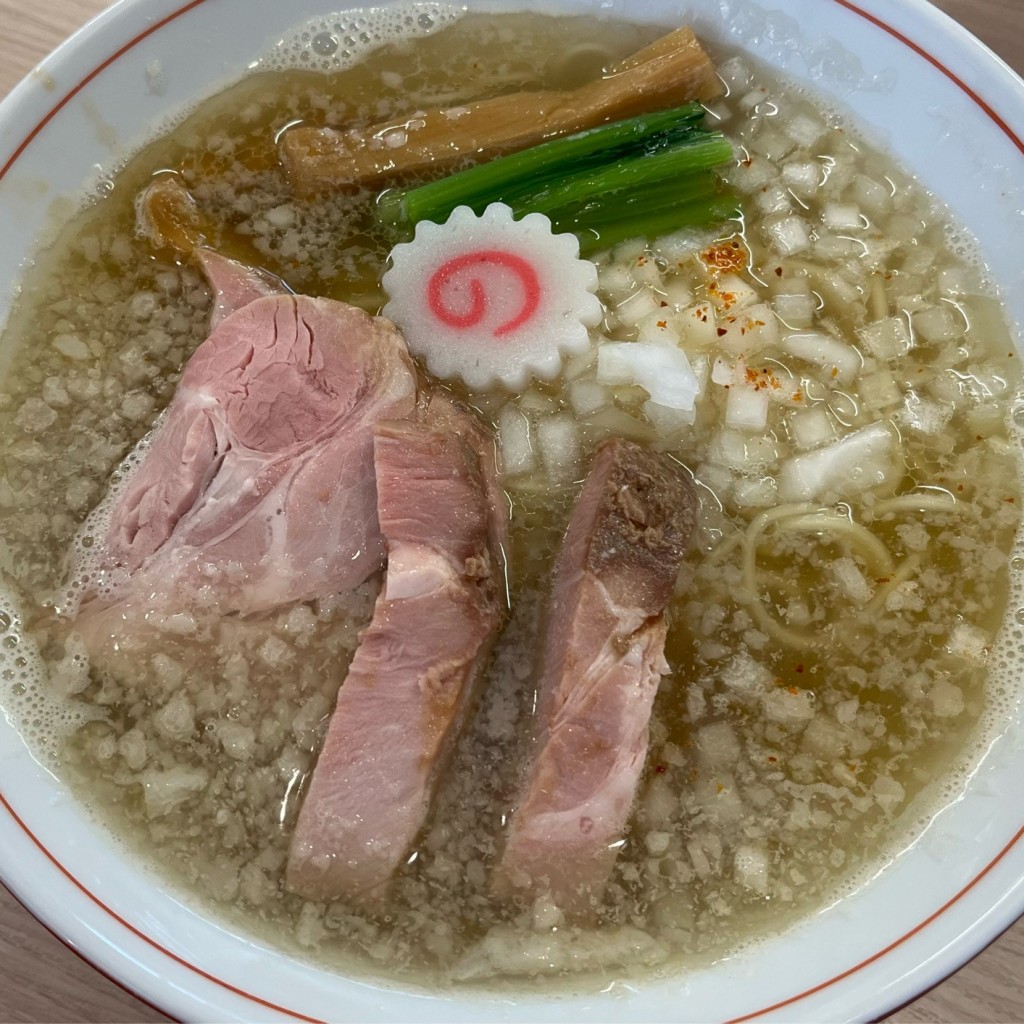 ユーザーが投稿した塩セレブなラーメンの写真 - 実際訪問したユーザーが直接撮影して投稿した鴨田町ラーメン専門店まるぎん商店の写真