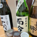 日本酒3種飲み比べ - 実際訪問したユーザーが直接撮影して投稿した南小岩魚介 / 海鮮料理海鮮料理と寿司処 SAKE さくらいの写真のメニュー情報