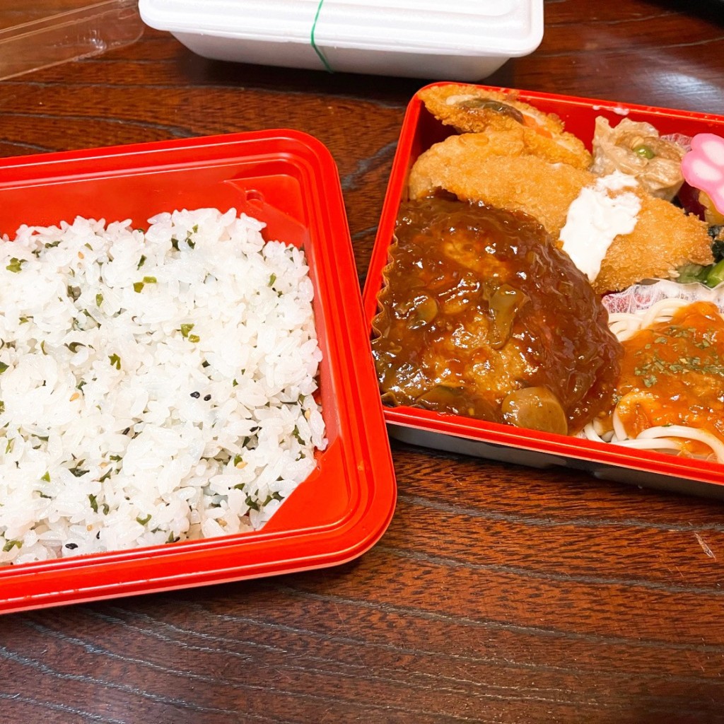 ユーザーが投稿した弁当580円の写真 - 実際訪問したユーザーが直接撮影して投稿した高屋弁当 / おにぎり四季菜の写真