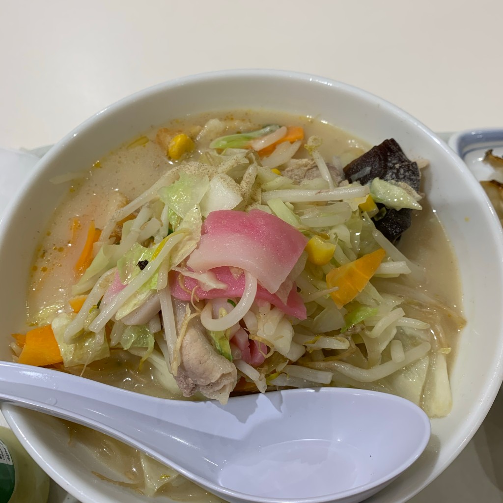 ユーザーが投稿した野菜たっぷり食べるスープの写真 - 実際訪問したユーザーが直接撮影して投稿した前川ちゃんぽんリンガーハット イオンモール川口前川店の写真