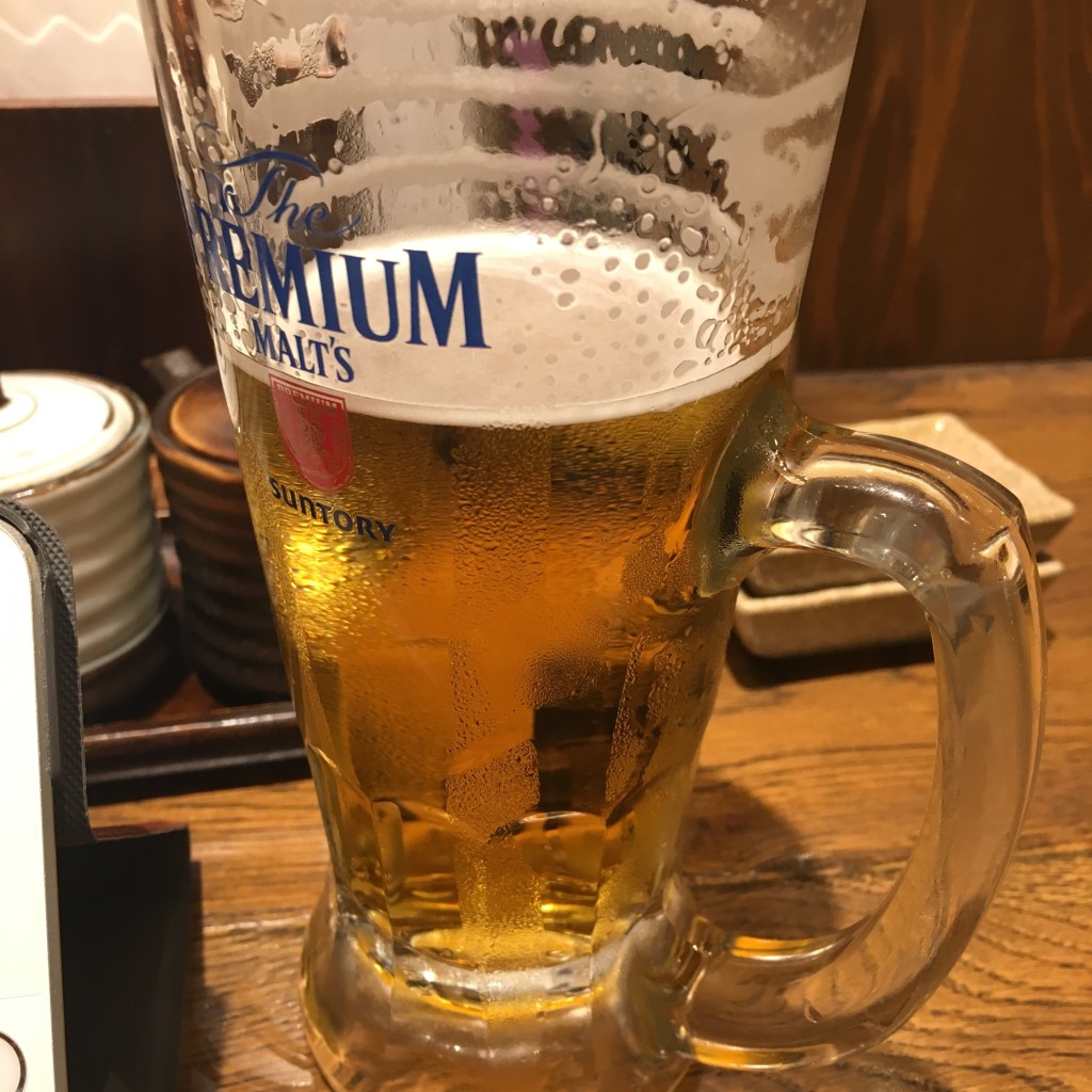 ユーザーが投稿した生ビールの写真 - 実際訪問したユーザーが直接撮影して投稿した布田餃子肉汁餃子のダンダダン 調布総本店の写真