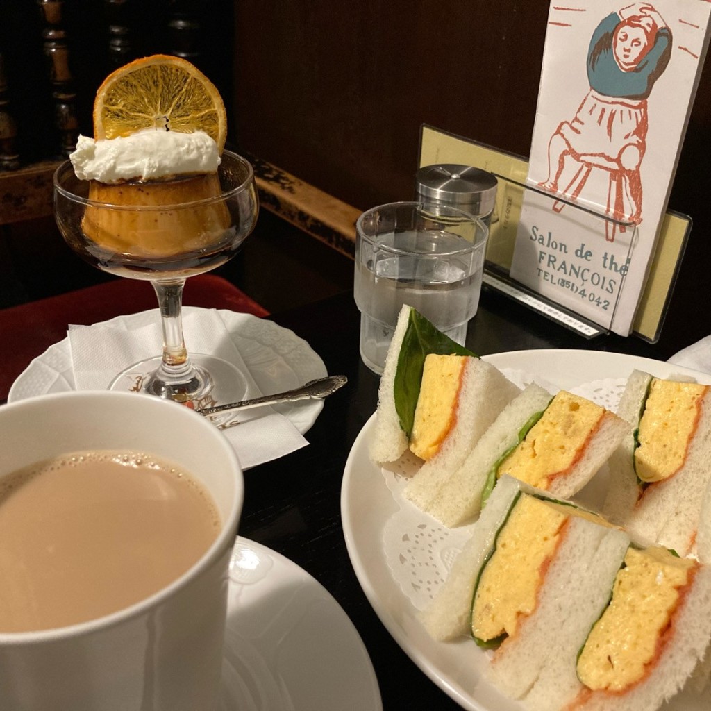 ユーザーが投稿した玉子サンドイッチの写真 - 実際訪問したユーザーが直接撮影して投稿した船頭町喫茶店フランソア喫茶室の写真