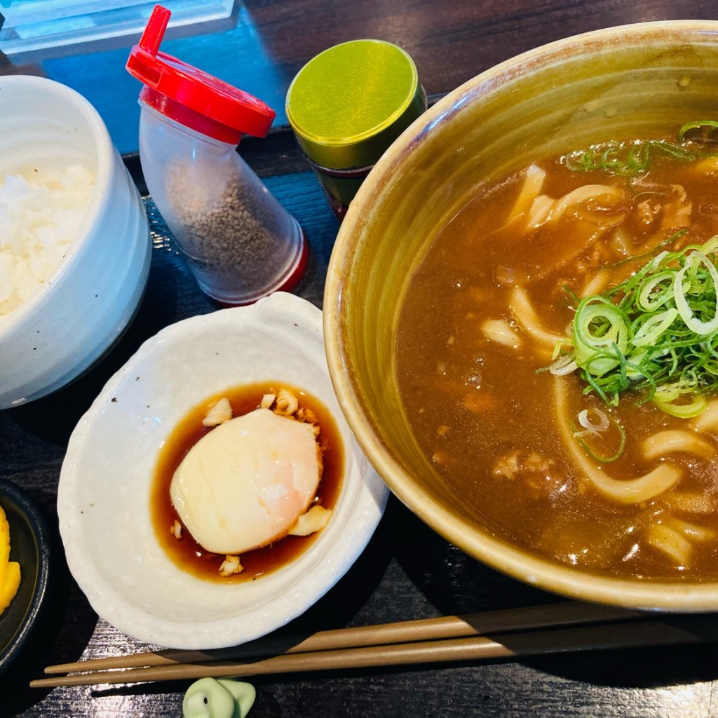 ユーザーが投稿した昼カレー定食の写真 - 実際訪問したユーザーが直接撮影して投稿した浜寺石津町西うどんはちまんの写真