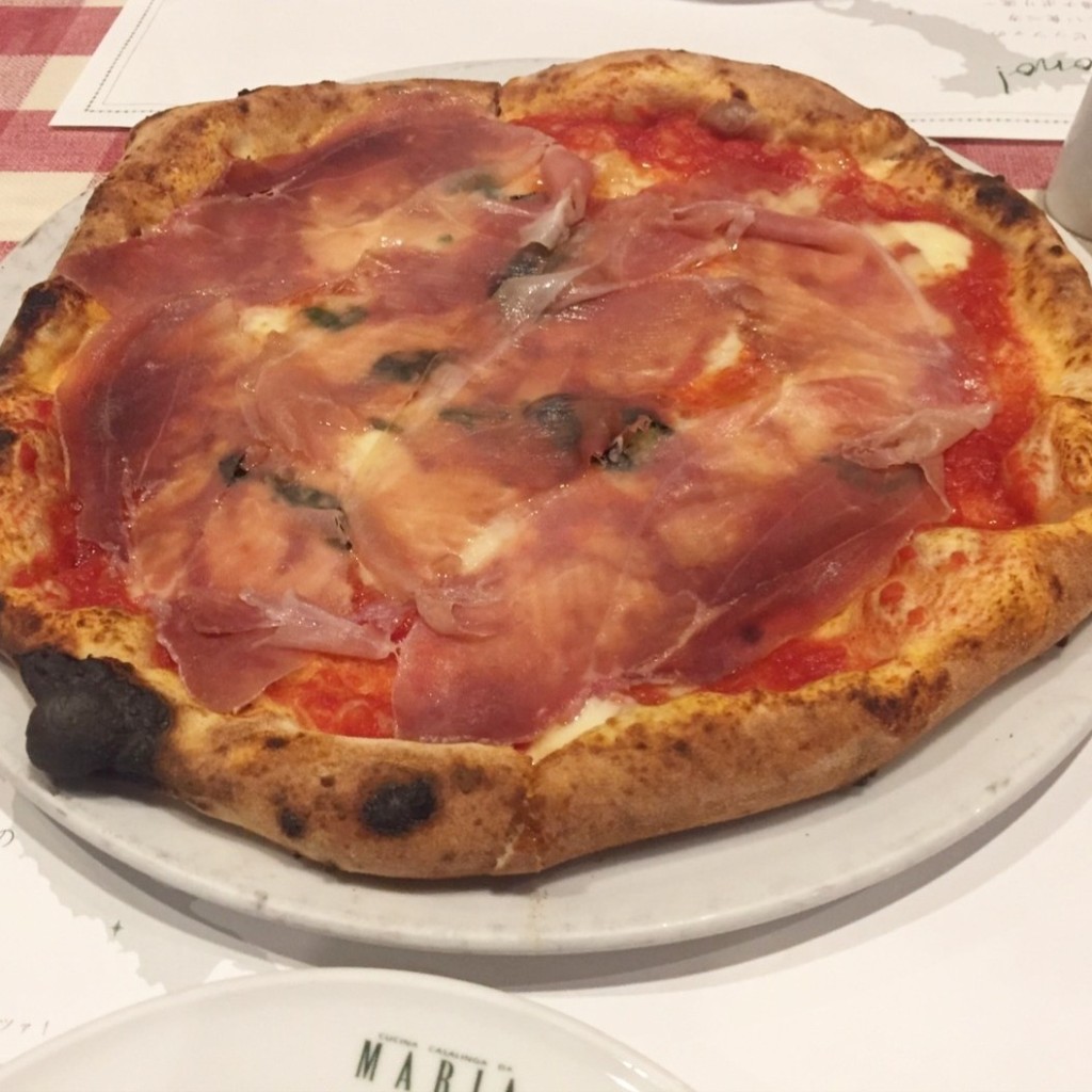 ユーザーが投稿したマルゲリータ アル プロシュットの写真 - 実際訪問したユーザーが直接撮影して投稿した松島イタリアンイタリア食堂 マリアの写真
