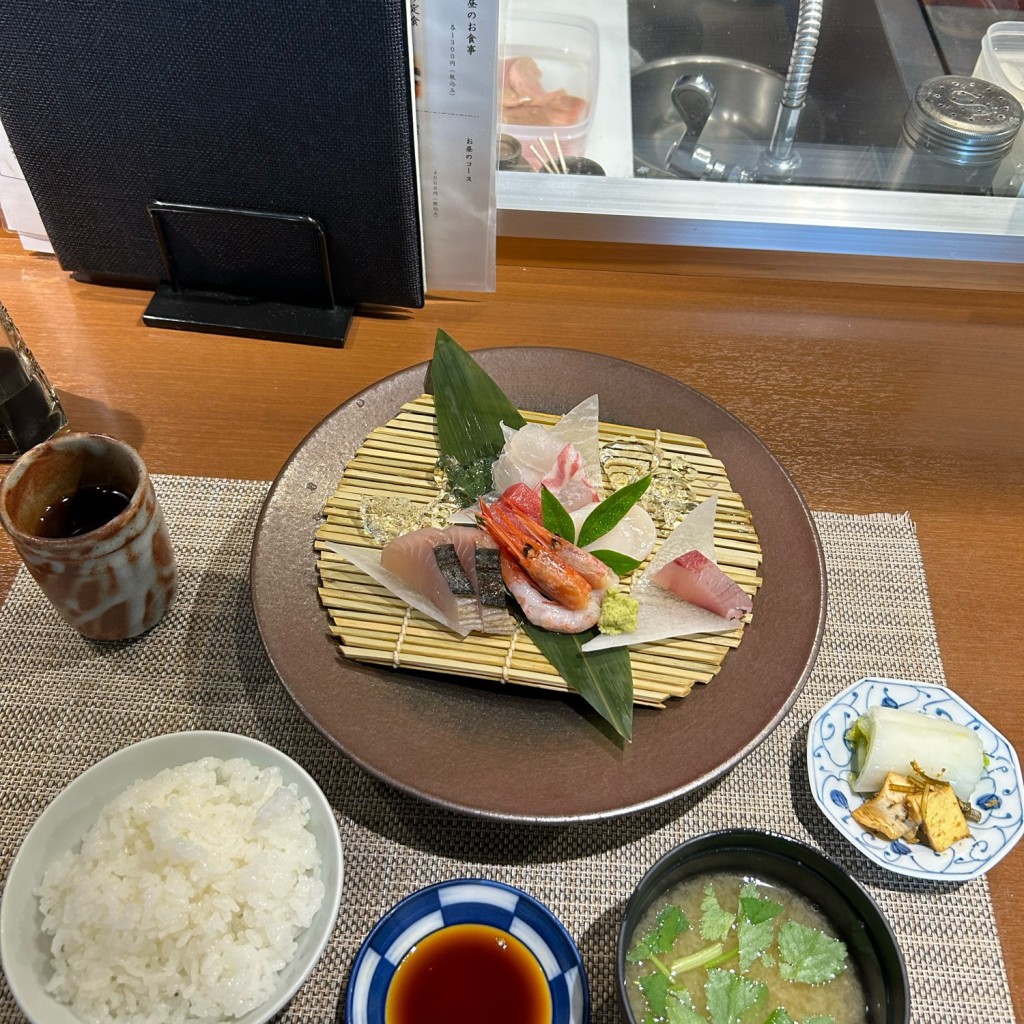 ユーザーが投稿したお造り定食の写真 - 実際訪問したユーザーが直接撮影して投稿した江の木町魚介 / 海鮮料理魚座 沖のやの写真