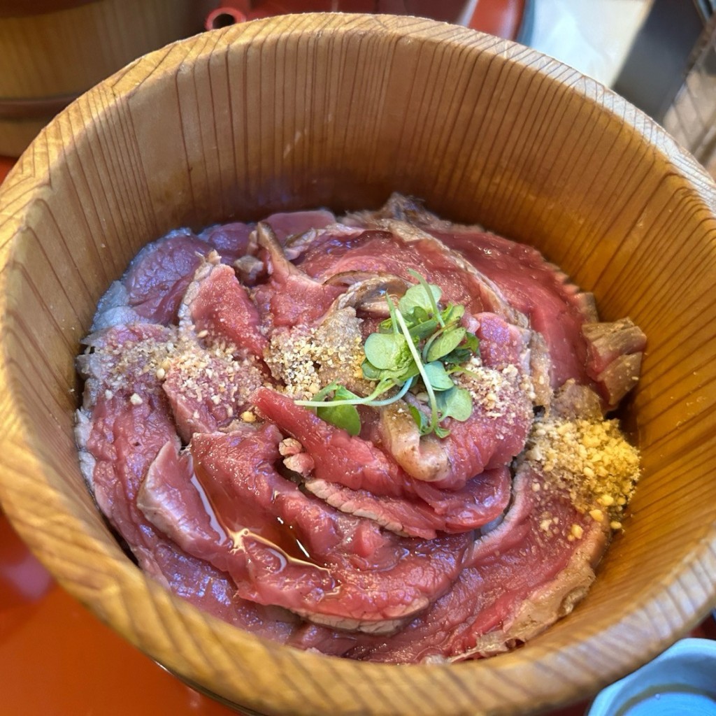 ユーザーが投稿した肉まぶし(お茶漬けセット付き)の写真 - 実際訪問したユーザーが直接撮影して投稿した奈良屋町肉料理肉奉行 京都牛光 河原町店の写真