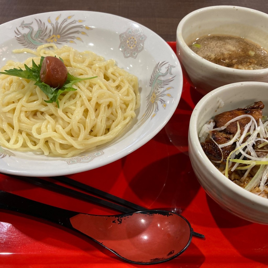 ユーザーが投稿した和風つけ麺と帯広豚丼の写真 - 実際訪問したユーザーが直接撮影して投稿したラーメン / つけ麺天地人 イオンモール和歌山店の写真