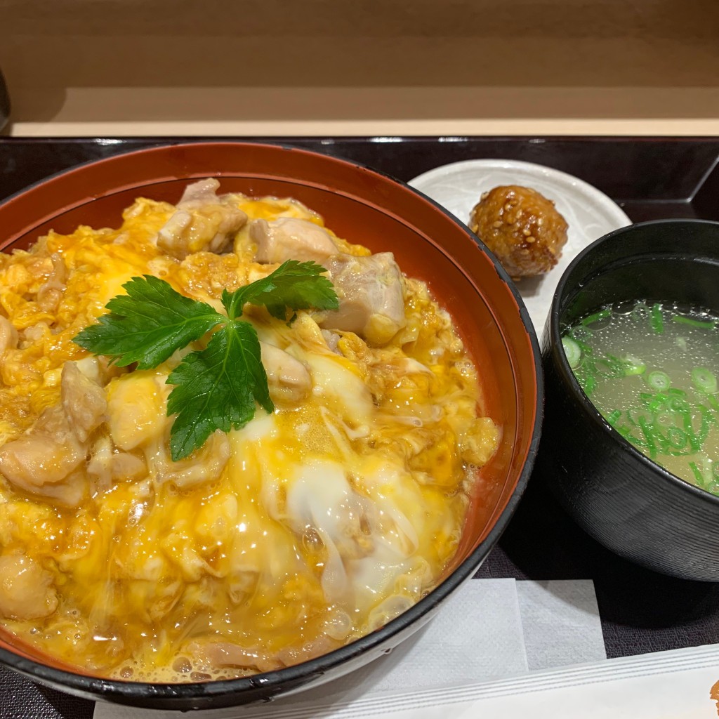 ユーザーが投稿した鶏かつ丼 そばS L コーチン親子丼の写真 - 実際訪問したユーザーが直接撮影して投稿した赤坂鶏料理鶏三和 東京ミッドタウン店の写真