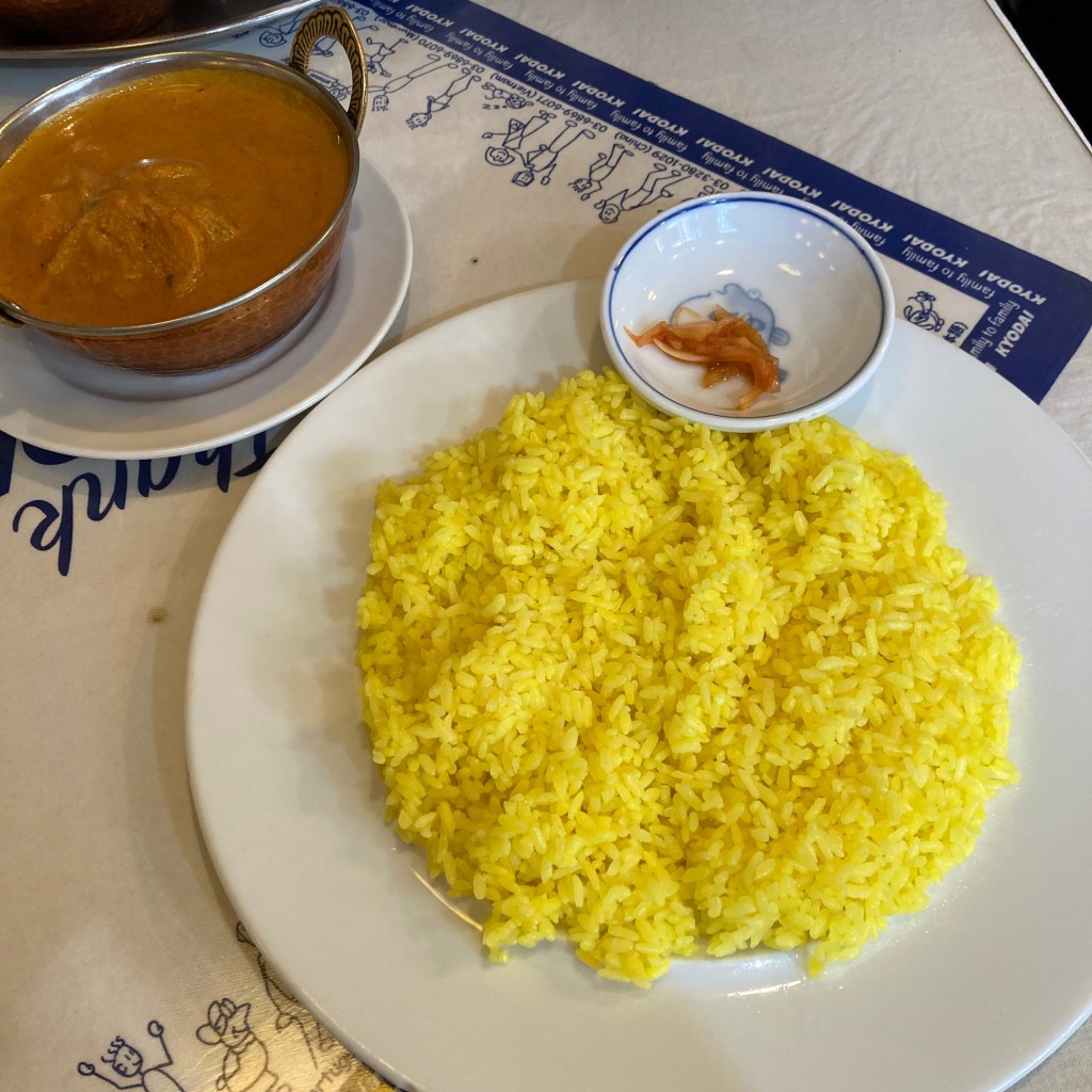 ユーザーが投稿した野菜カレー(ライスで)の写真 - 実際訪問したユーザーが直接撮影して投稿した栄町インド料理カマナの写真