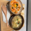 帆立とサーモンの柚子塩ごはん - 実際訪問したユーザーが直接撮影して投稿した道玄坂和食 / 日本料理こめらく 海鮮ごはんと和のスープ。 渋谷地下街店の写真のメニュー情報