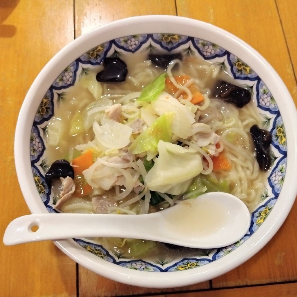 ユーザーが投稿した野菜ラーメンの写真 - 実際訪問したユーザーが直接撮影して投稿した入船中華料理揚州商人 イオン新浦安店の写真