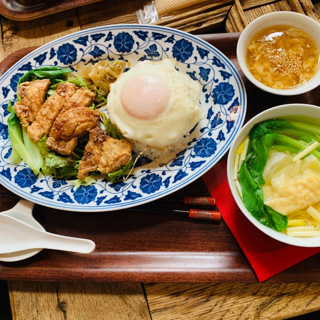 ユーザーが投稿した排骨飯(ミニワンタン)の写真 - 実際訪問したユーザーが直接撮影して投稿した京町堀カフェSIK eateryの写真