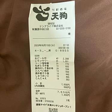 旬鮮酒場 天狗 ニュー秋葉原店のundefinedに実際訪問訪問したユーザーunknownさんが新しく投稿した新着口コミの写真