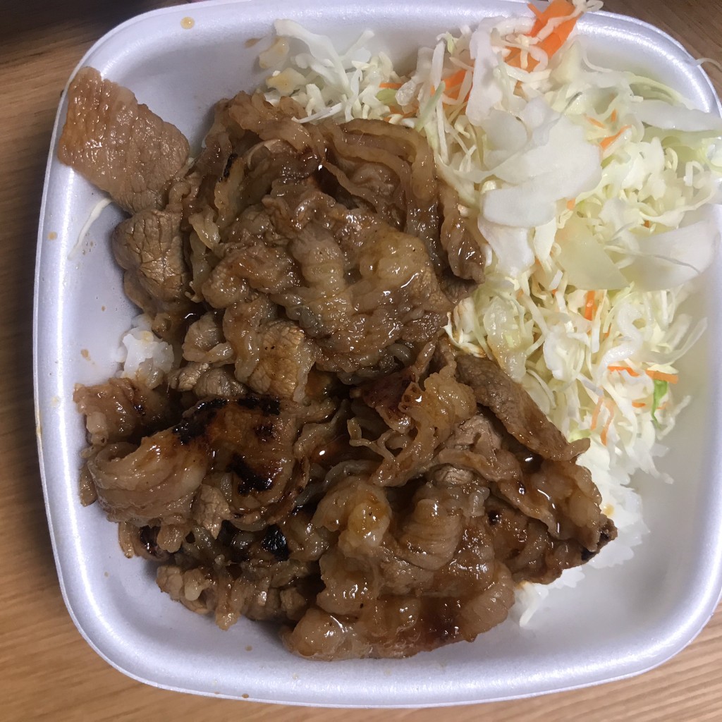 ユーザーが投稿したカルビ生姜丼の写真 - 実際訪問したユーザーが直接撮影して投稿した西霞町牛丼吉野家 2号線東雲店の写真