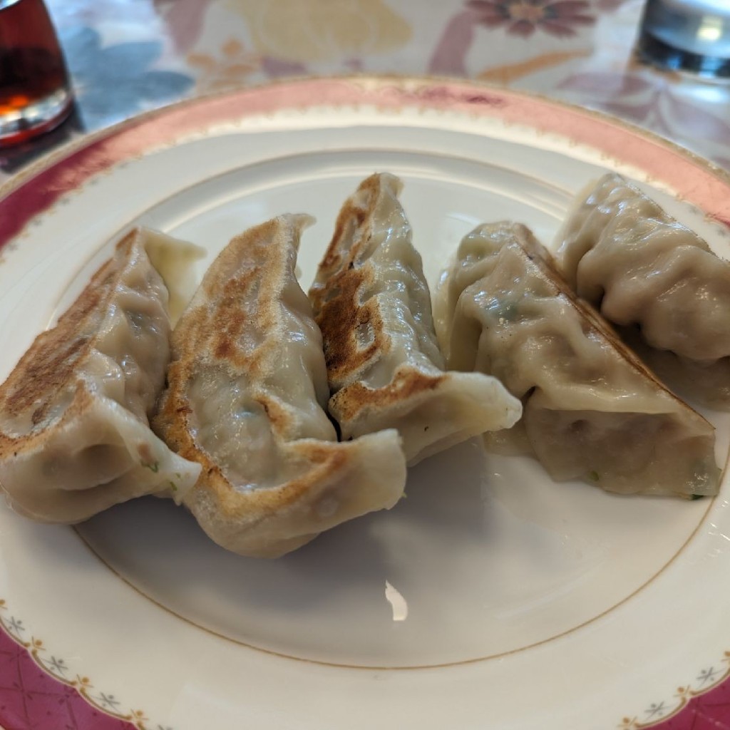 ユーザーが投稿した四川麻婆豆麺+餃子の写真 - 実際訪問したユーザーが直接撮影して投稿した緑町中華料理レストラン 凰花園の写真