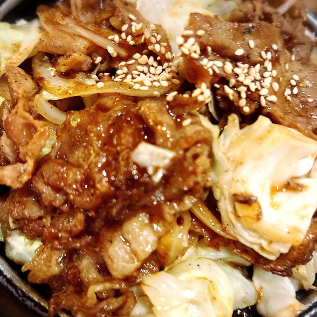 ユーザーが投稿した鉄板ブルゴギ定食の写真 - 実際訪問したユーザーが直接撮影して投稿した落合韓国料理韓国家庭料理ジャンモ ココリア多摩センター店の写真