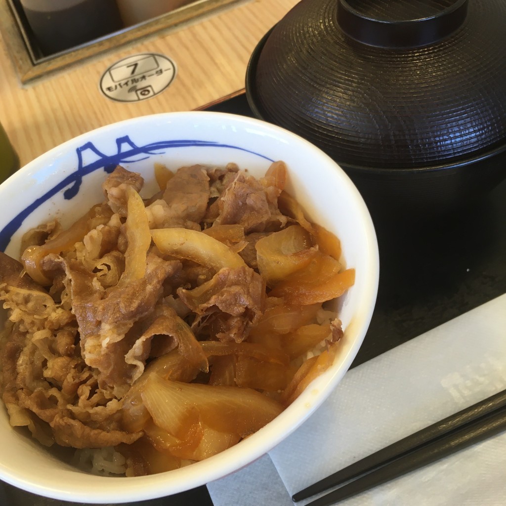 ユーザーが投稿した牛めし(ミニ)の写真 - 実際訪問したユーザーが直接撮影して投稿した穴生牛丼松屋 穴生店の写真