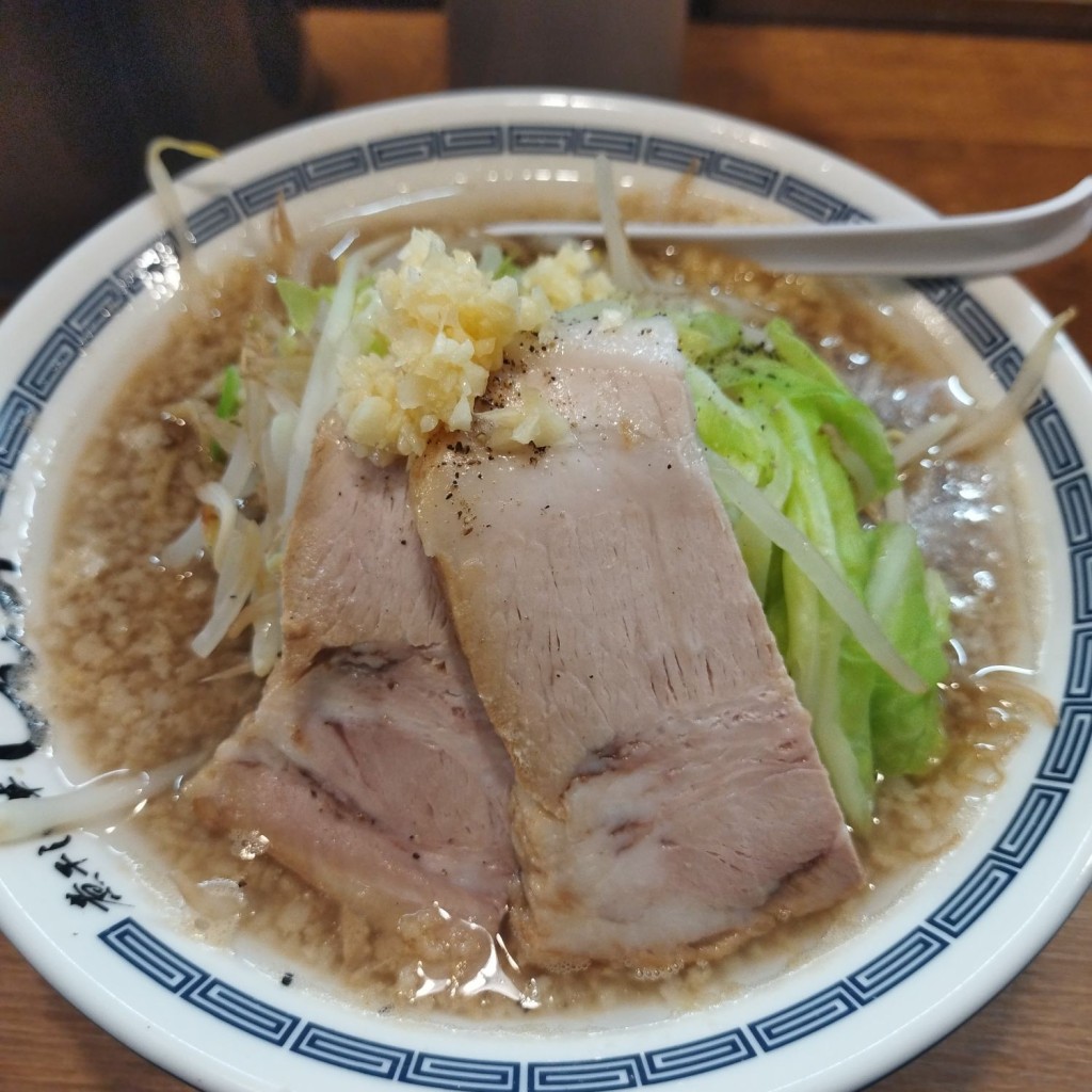 まもーみもーむもーさんが投稿した桜ラーメン / つけ麺のお店麺処 Niboshi しんこつ/メンドコロ ニボシ シンコツの写真