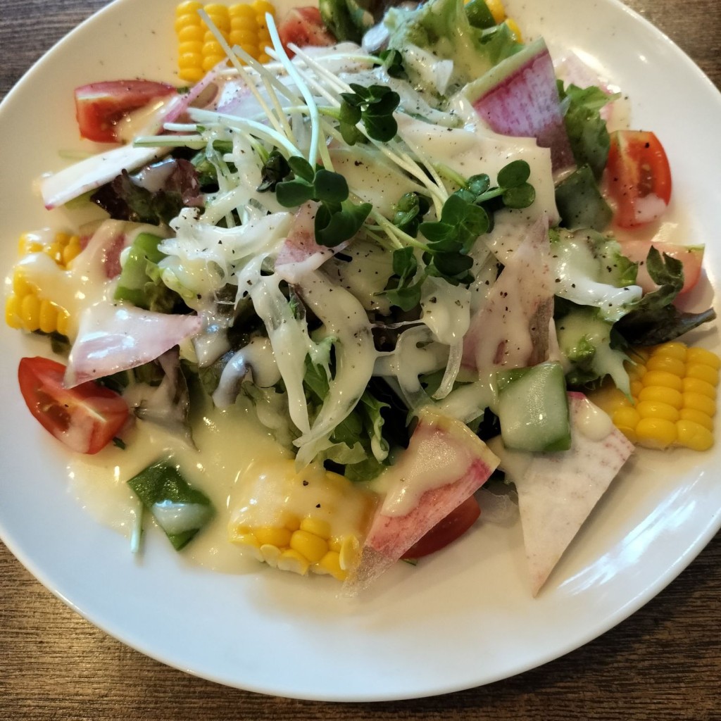ユーザーが投稿したサラダの写真 - 実際訪問したユーザーが直接撮影して投稿した新先斗町ステーキ肉洋食オオタケの写真
