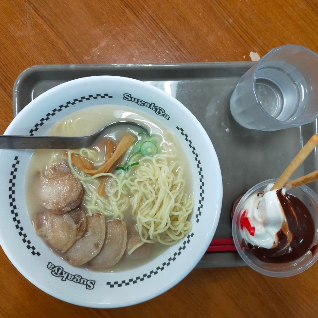 ユーザーが投稿した肉入ラーメンの写真 - 実際訪問したユーザーが直接撮影して投稿した下恵土ラーメン専門店スガキヤ 可児パティオ店の写真