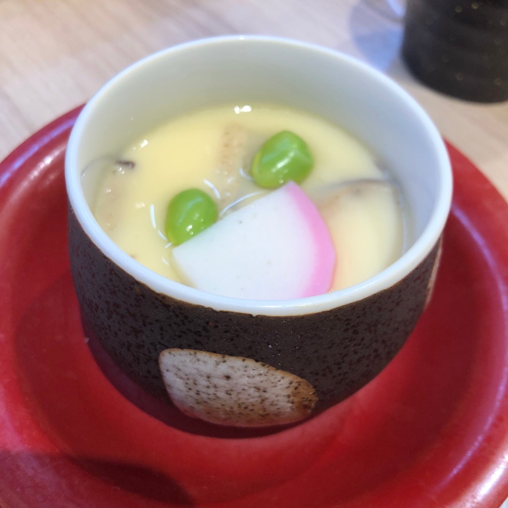 ユーザーが投稿した220円茶碗蒸し皿の写真 - 実際訪問したユーザーが直接撮影して投稿した緑丘回転寿司かっぱ寿司 北上尾店の写真