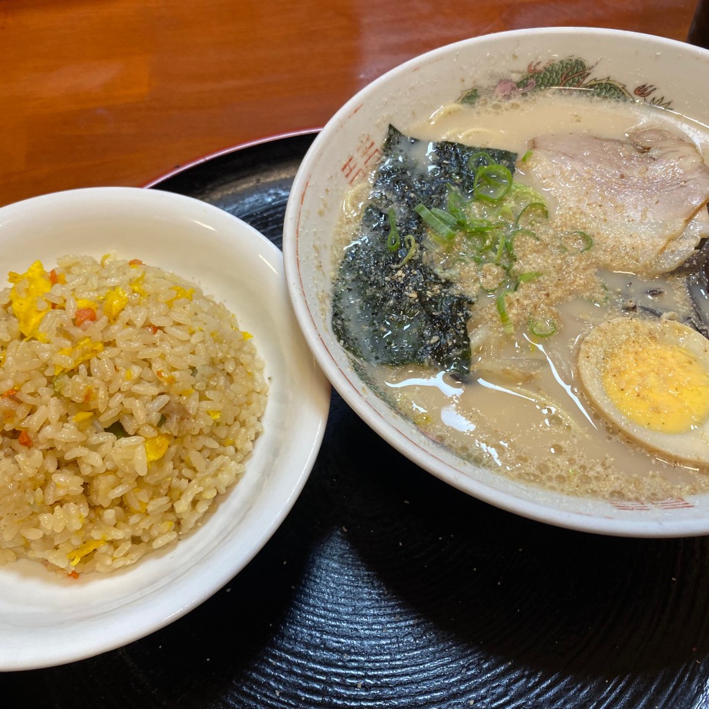 ユーザーが投稿した温泉ラーメン&チャーハンの写真 - 実際訪問したユーザーが直接撮影して投稿した坊所定食屋吉野ヶ里温泉弥生亭の写真