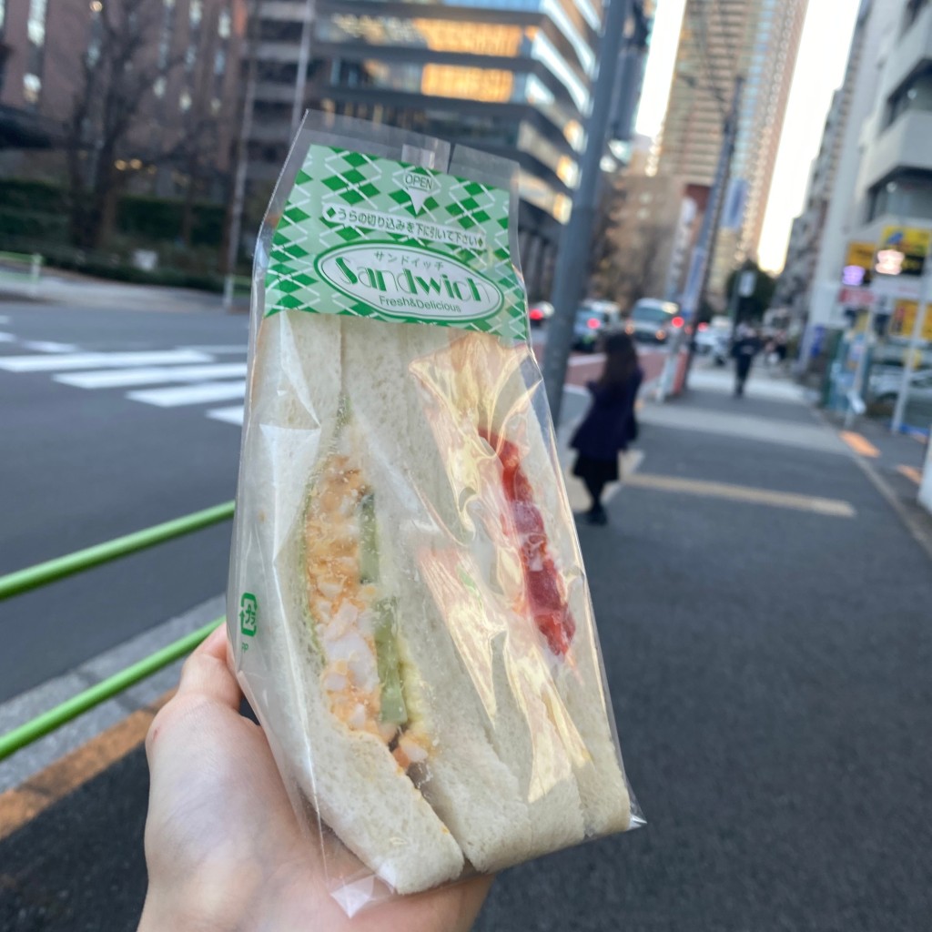 ユーザーが投稿したタマゴポテトサンドの写真 - 実際訪問したユーザーが直接撮影して投稿した三田ベーカリー新橋ベーカリー 三田店の写真