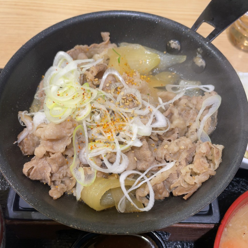 ユーザーが投稿した鉄板牛焼肉定食の写真 - 実際訪問したユーザーが直接撮影して投稿した鷹飼町牛丼吉野家 近江八幡店の写真