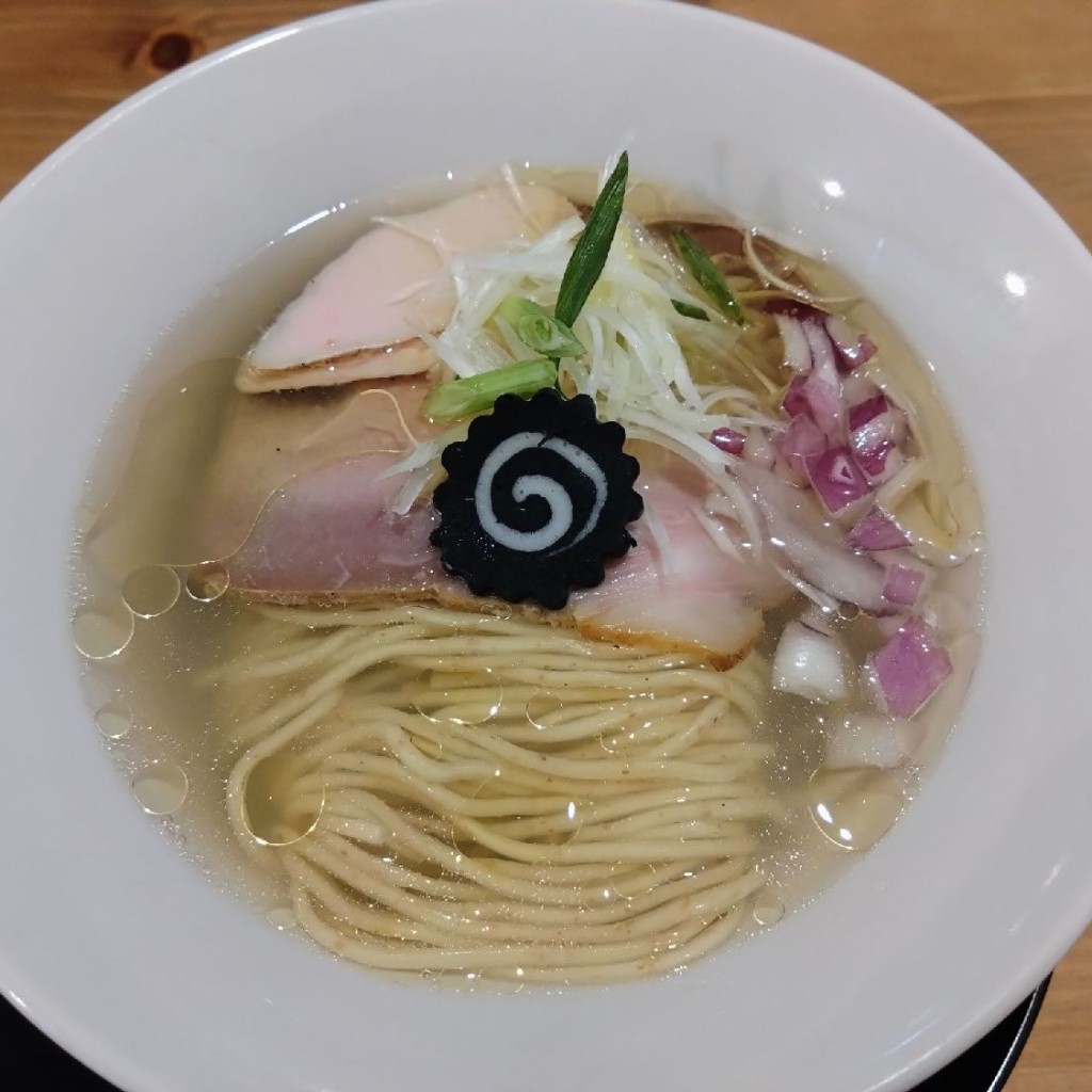 ユーザーが投稿した熟成白醤油ラーメンの写真 - 実際訪問したユーザーが直接撮影して投稿した小針南ラーメン専門店中華そば 貴の香の写真