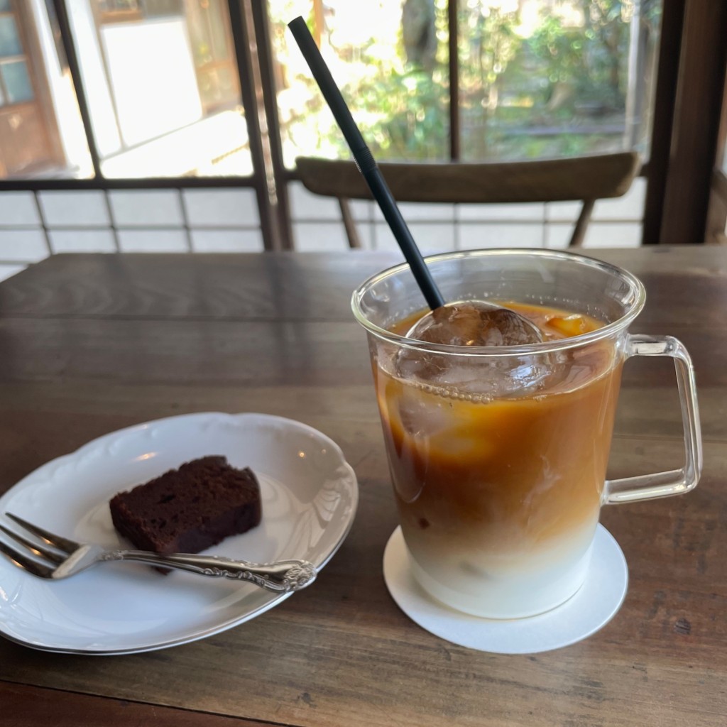 ユーザーが投稿したカフェオレの写真 - 実際訪問したユーザーが直接撮影して投稿した秋月コーヒー専門店珈琲 山口の写真