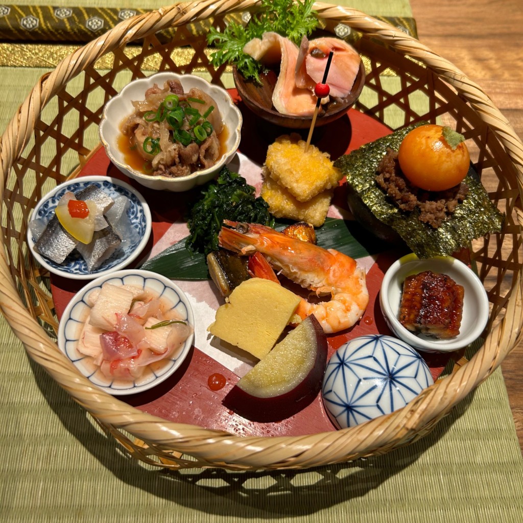 ユーザーが投稿した12種の彩り花籠御膳の写真 - 実際訪問したユーザーが直接撮影して投稿した大濠和食 / 日本料理Gaogao 大濠店の写真