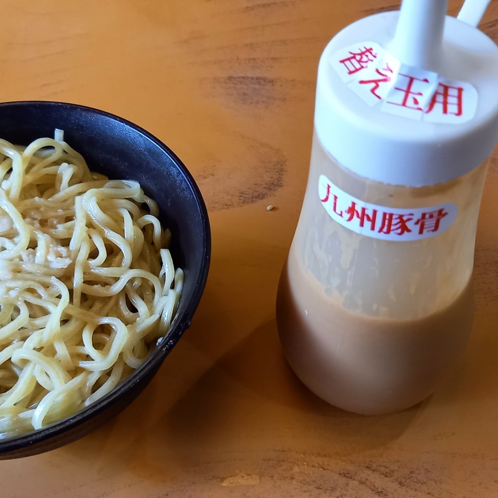 ユーザーが投稿した替え玉1玉 (太麺)の写真 - 実際訪問したユーザーが直接撮影して投稿した勅使町ラーメン / つけ麺ぜいたくラーメン 福一 勅使店の写真